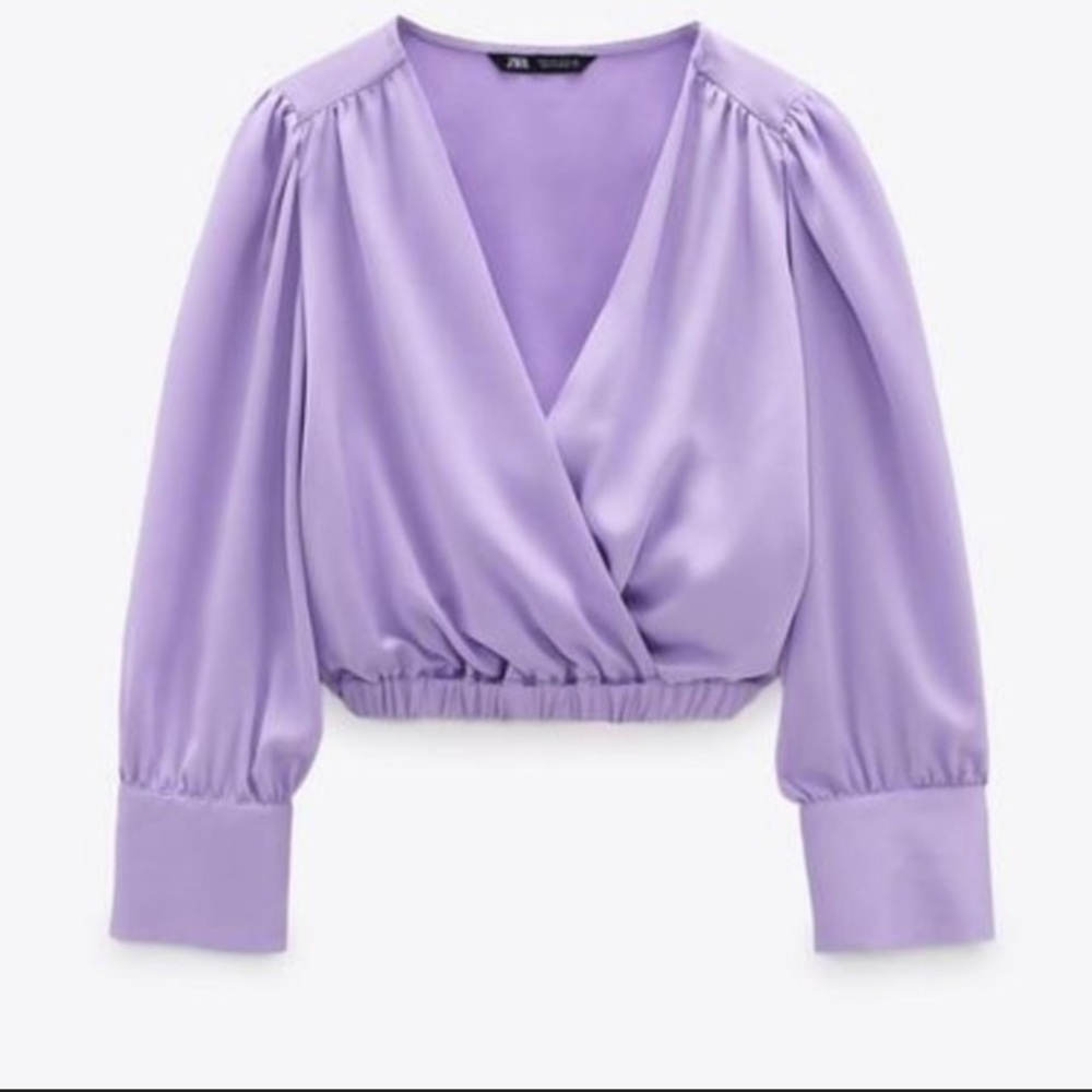 Zara Women's Soft Purple Blouse - Picture 2 of 2